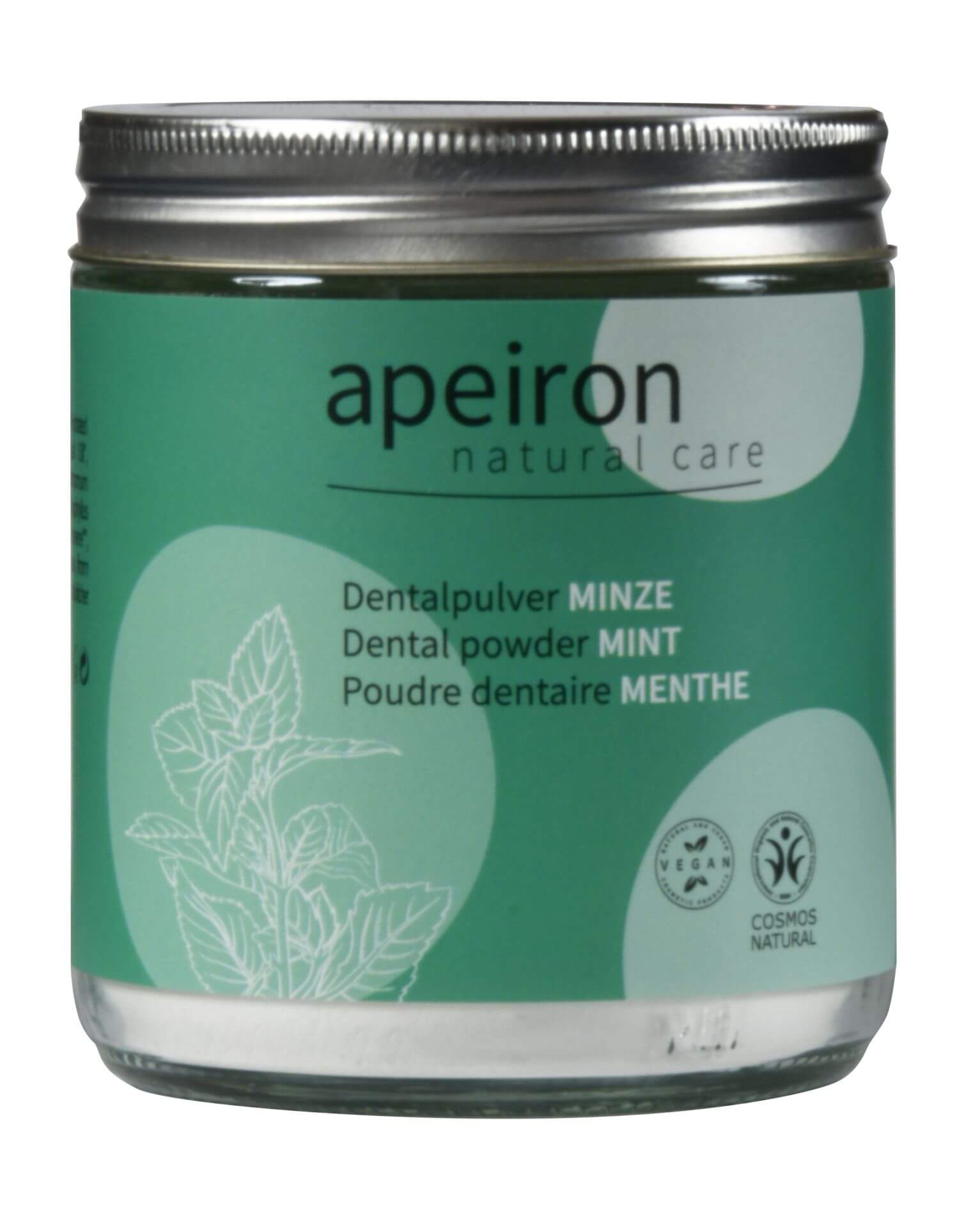 Dentalpulver Minze, Nachfüllglas, Apeiron