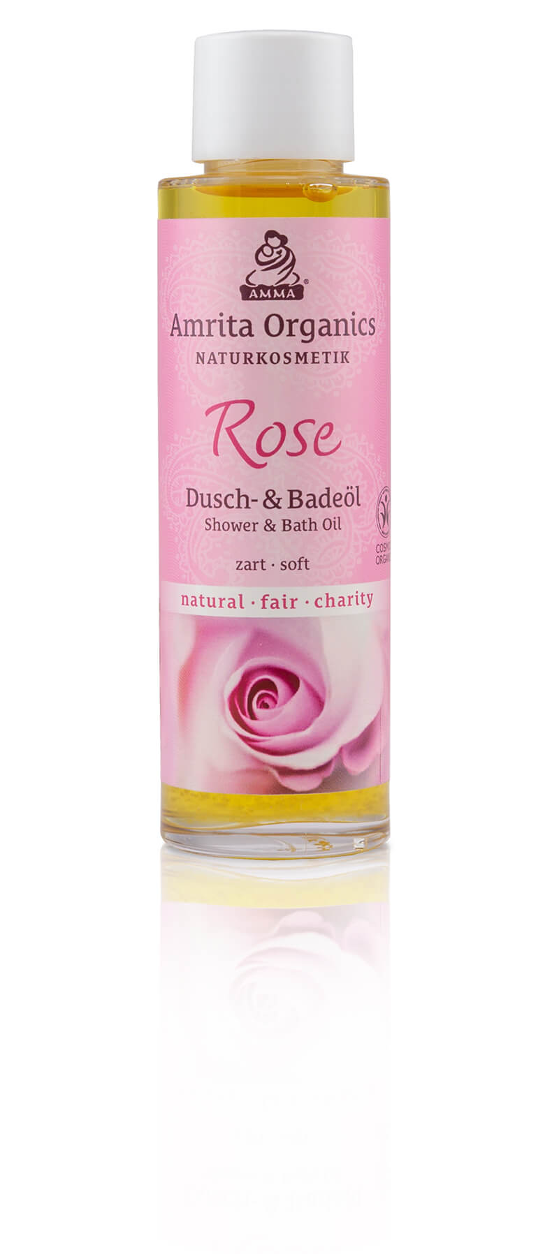 Dusch- und Badeöl Rose, bio