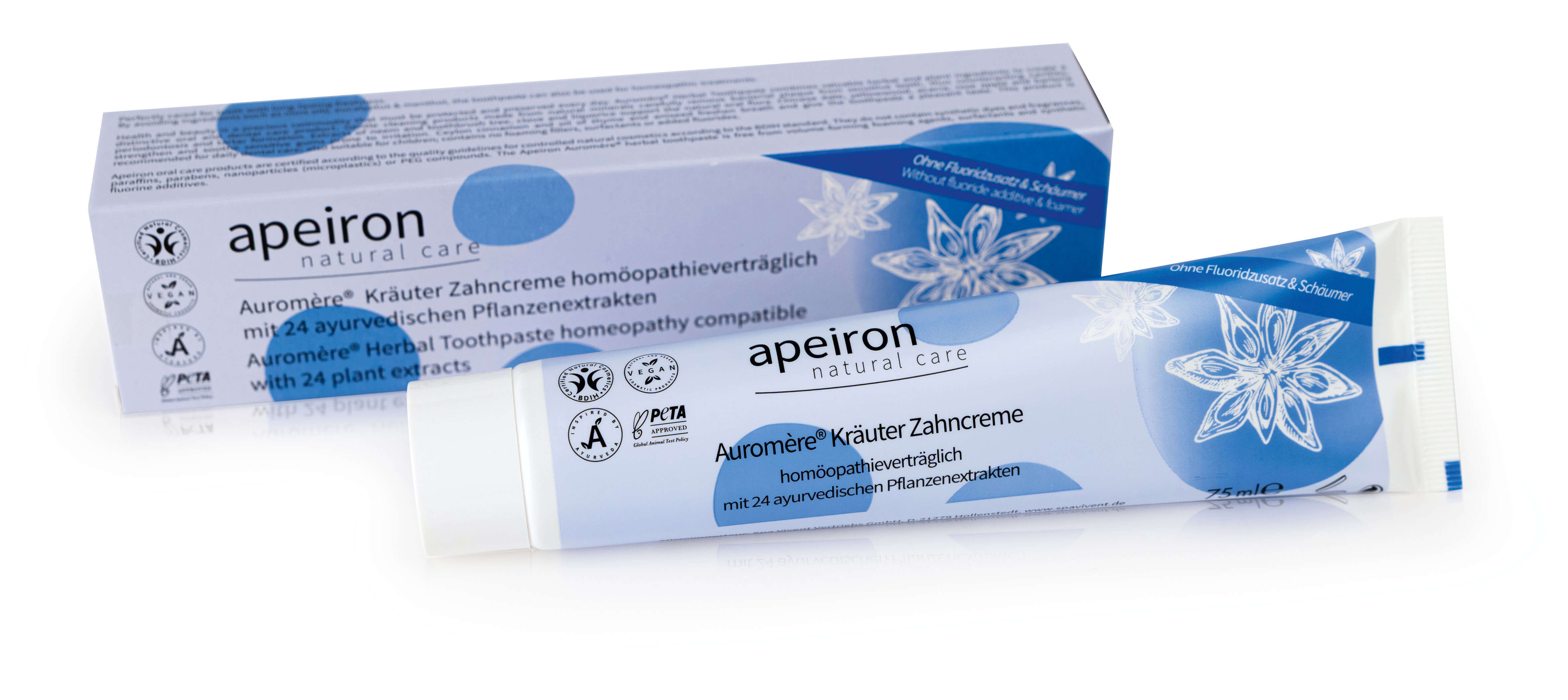 Ayurvedische Kräuter Zahncreme Homöopathie, minzfrei - Auromere