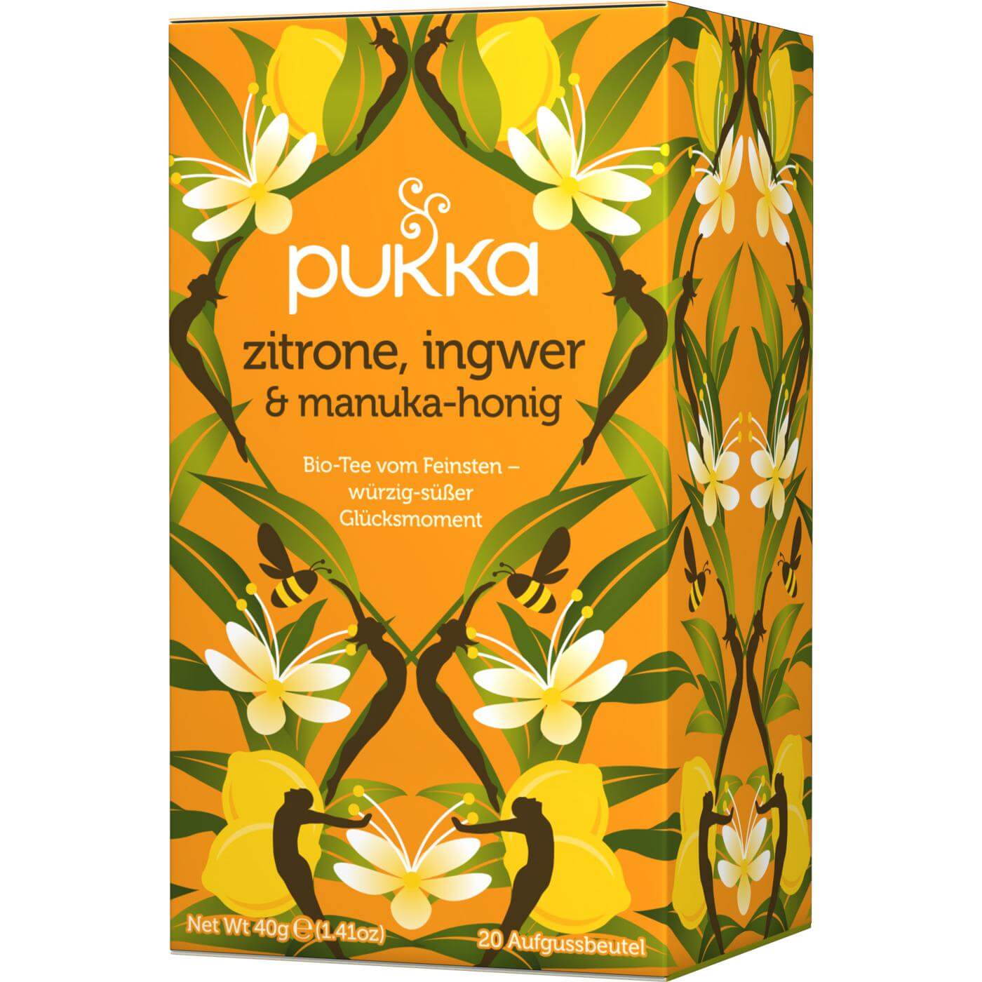 Zitrone, Ingwer & Manuka Honig, bio Tee