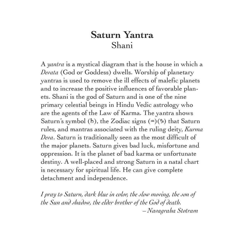 Saturn Yantra