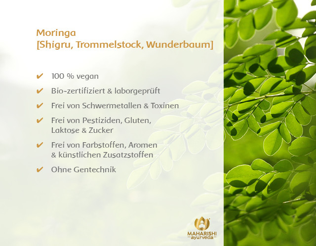 Moringa, Maharishi, 100% natural